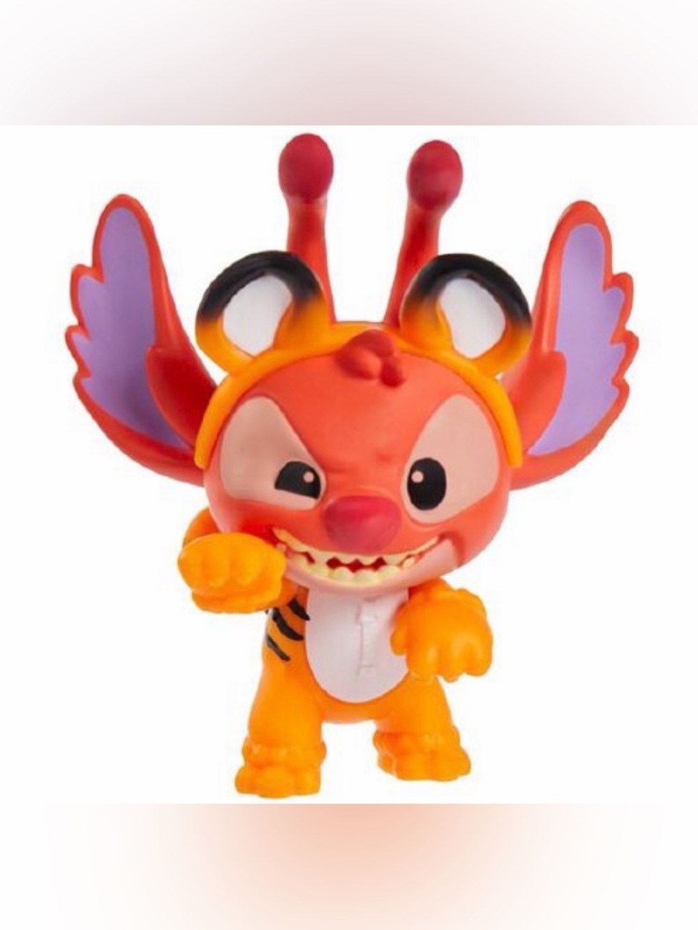 Disney Stitch Goes Wild in Tigger-Inspired Costume Figure Mini Figure Orange Red